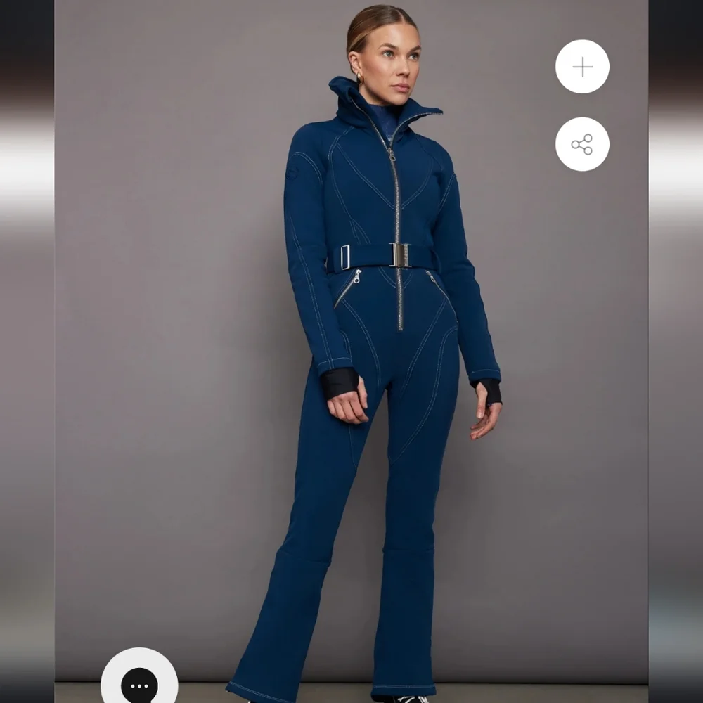 Chic Blue Belted Jumpsuit - Picture 15 of 16